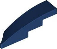 Lego (N) ~ Wedge 4 x 1 Right ~ [Dark Blue]