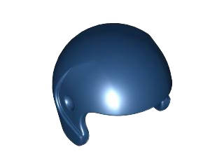 Lego (N) ~ Minifigure Headgear Helmet Sports / Flight ~ [Dark Blue]