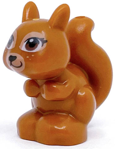 Lego NEW - Squirrel Friends / Elves with Black Reddish Brown and White Eyes and Blac~ [Dark Orange]