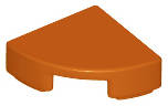 Lego (N) ~ Tile Round 1 x 1 Quarter ~ [Dark Orange]