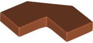 Lego (N) ~ Tile Modified Facet 2 x 2 ~ [Dark Orange]
