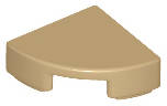 Lego (N) ~ Tile Round 1 x 1 Quarter ~ [Dark Tan]