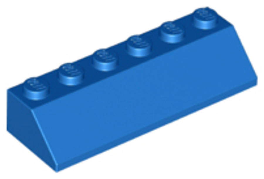 Lego (N) ~ Slope 45 2 x 6 ~ [Blue]