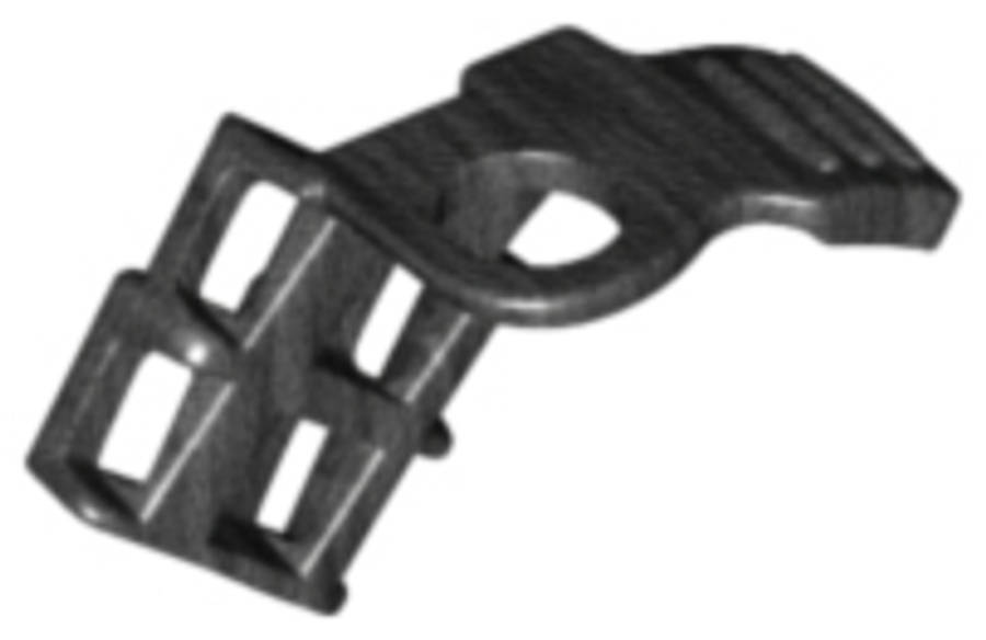 Lego Used - Minifigure Armor Shoulder Pad Single with Scabbard for 2 Katanas~ [Pearl Dark Gray]