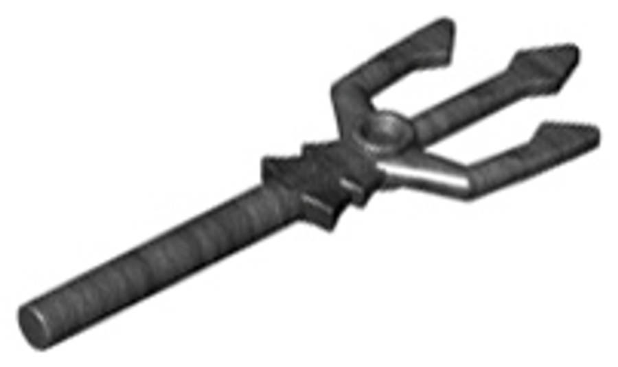 Lego NEW - Minifigure Weapon Trident~ [Pearl Dark Gray]