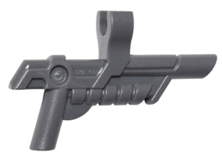 Lego (U) ~ Minifigure Weapon Gun Blaster with Clip ~ [Dark Bluish Gray]
