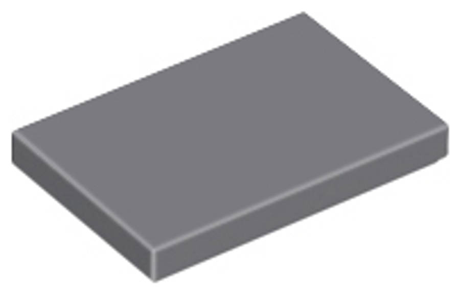 Lego NEW - Tile 2 x 3~ [Dark Bluish Gray]