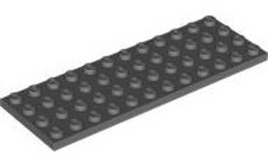 Lego (U) ~ Plate 4 x 12 ~ [Dark Bluish Gray]