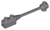 Lego (N) ~ Bar 1 x 8 with Brick 1 x 2 Curved Top End (Axle Holder Inside Small  ~ [Dark Bluish Gray]