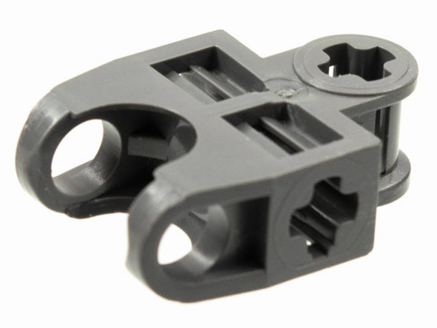 Lego Used - Technic Axle Connector 2 x 3 with Ball Joint Socket - Open Sides An~ [Dark Bluish Gray]