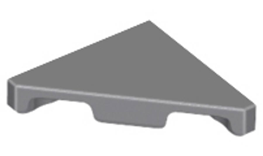 Lego (N) ~ Tile Modified 2 x 2 Wedge Triangular ~ [Dark Bluish Gray]