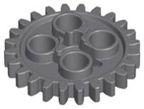 Lego Used - Technic Gear 24 Tooth with 1 Axle Hole~ [Dark Bluish Gray]