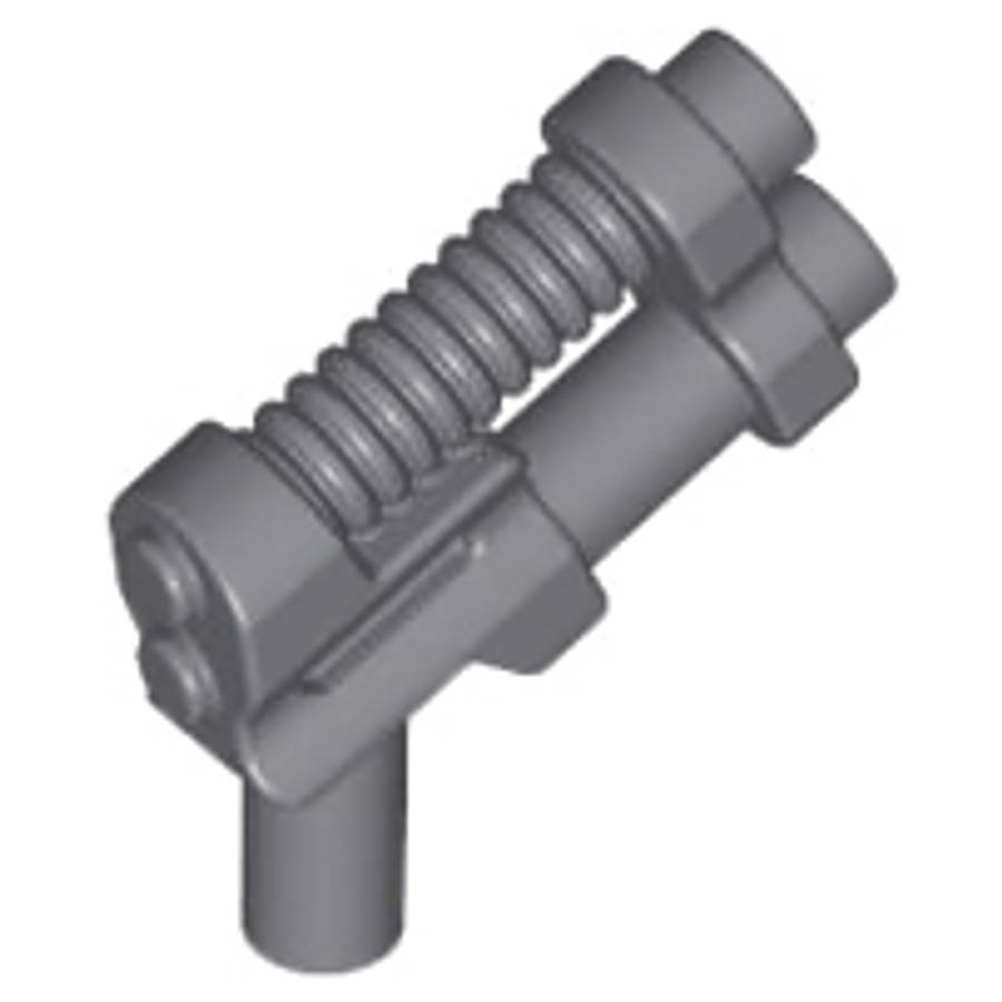 Lego NEW - Dark Bluish Gray Minifigure Weapon Gun Two Barrel Pistol