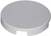 Lego (N) ~ Tile Round 2 x 2 with Bottom Stud Holder ~ [Light Bluish Gray]