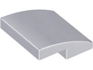 Lego NEW - Slope Curved 2 x 2 x 2/3~ [Light Bluish Gray]