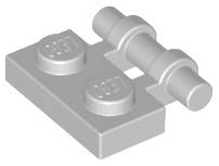 Lego (N) ~ Plate Modified 1 x 2 with Bar Handle on Side - Free Ends ~ [Light Bluish Gray]