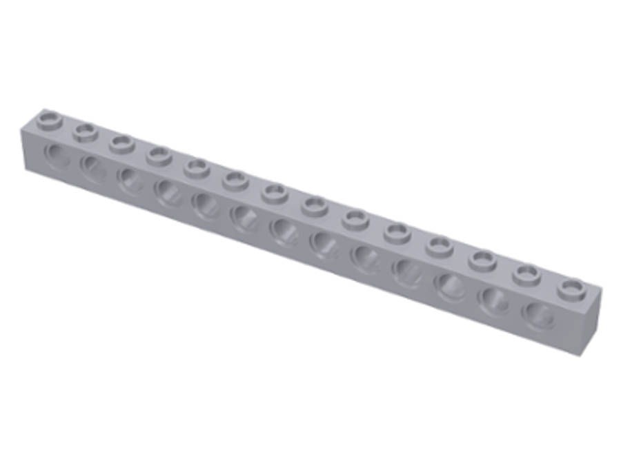 Lego (N) ~ Technic Brick 1 x 14 with Holes ~ [Light Bluish Gray]