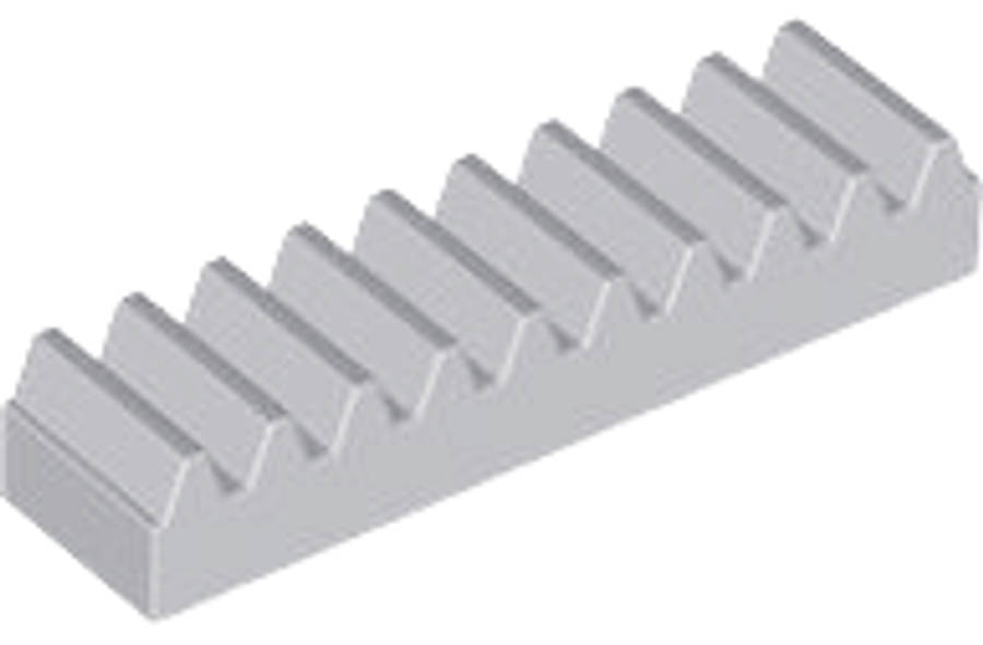 Lego (N) ~ Technic Gear Rack 1 x 4 ~ [Light Bluish Gray]