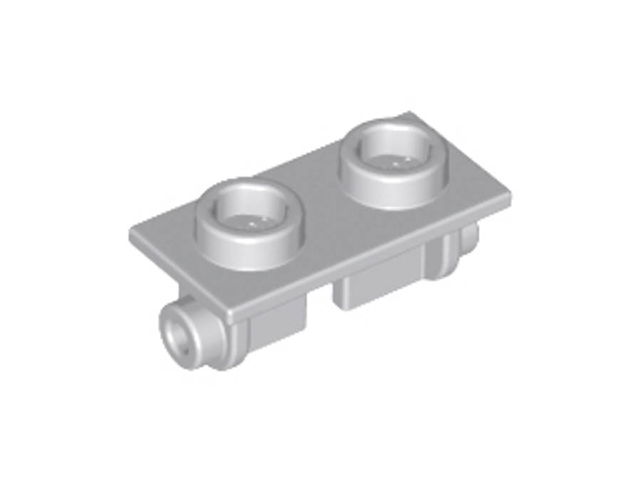 Lego (U) ~ Hinge Brick 1 x 2 Top Plate ~ [Light Bluish Gray]