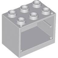 Lego (N) ~ Container Cupboard 2 x 3 x 2 - Hollow Studs ~ [Light Bluish Gray]
