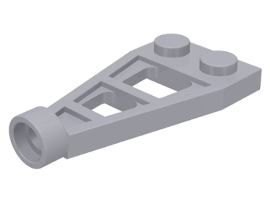 Lego (N) ~ Plate Modified 1 x 2 with Long Stud Holder (Space Wing) ~ [Light Bluish Gray]