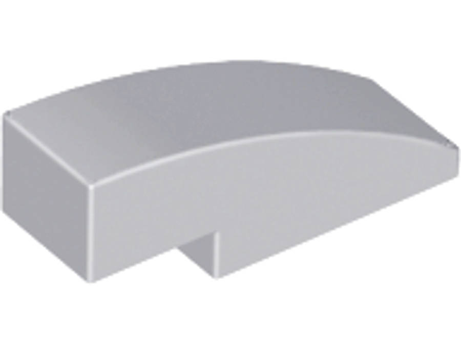 Lego (N) ~ Slope Curved 3 x 1 ~ [Light Bluish Gray]