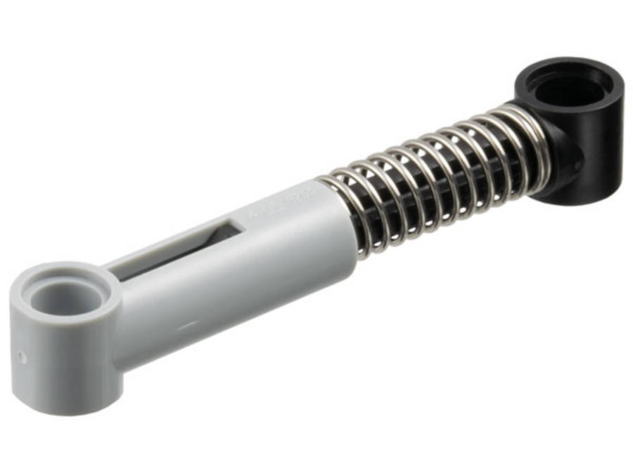 Lego (N) ~ Technic Shock Absorber 6.5L with Black Piston Rod - Soft Spring Tig ~ [Light Bluish Gray]