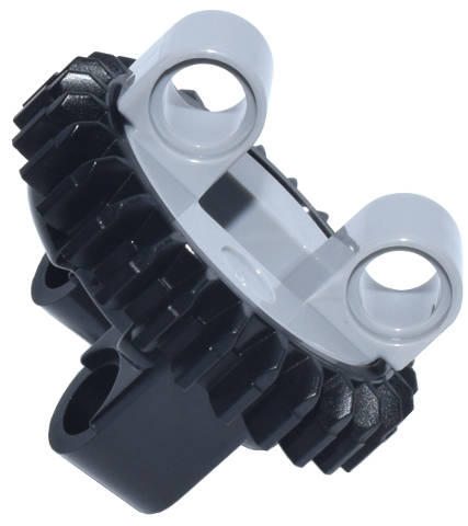 Lego Used - Technic Turntable 28 Tooth with Black Top (99009 / 99010)~ [Light Bluish Gray]