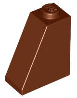 Lego (N) ~ Slope 65 2 x 1 x 2 ~ [Reddish Brown]