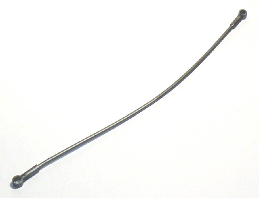 Lego (N) ~ Hose Flexible 22L with 2 Connector Ends (Zipline) ~ [Flat Silver]