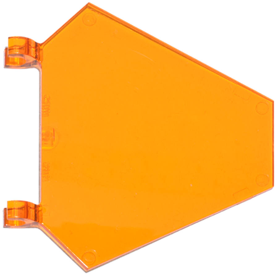 Lego (N) ~ Flag 5 x 6 Hexagonal ~ [Trans-Orange]