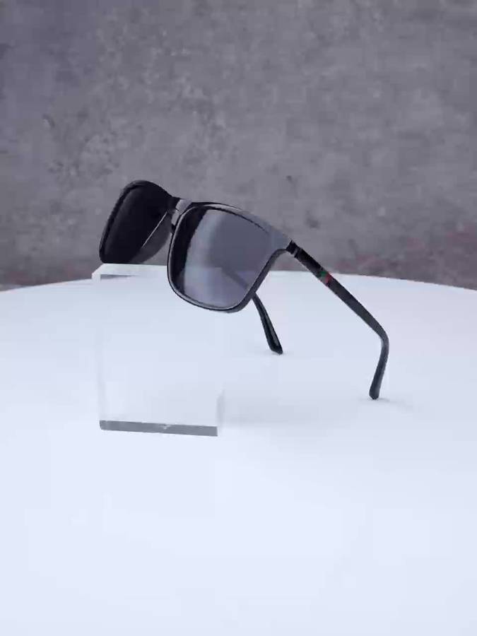 Mens Glasses Color Brown  Add  Matte Black Frame Red Leg Gray  Add  Glossy Black