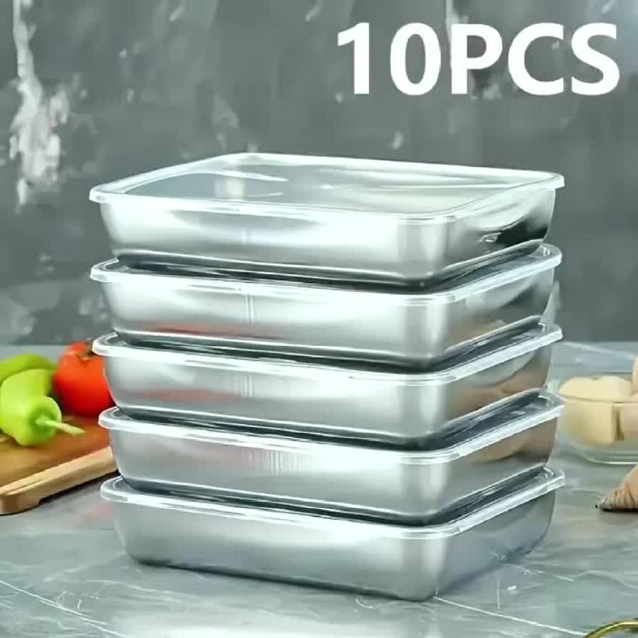 Food Cover Model A10  Silver , 10 Piece Set  5 Plates  Add  5 Lids