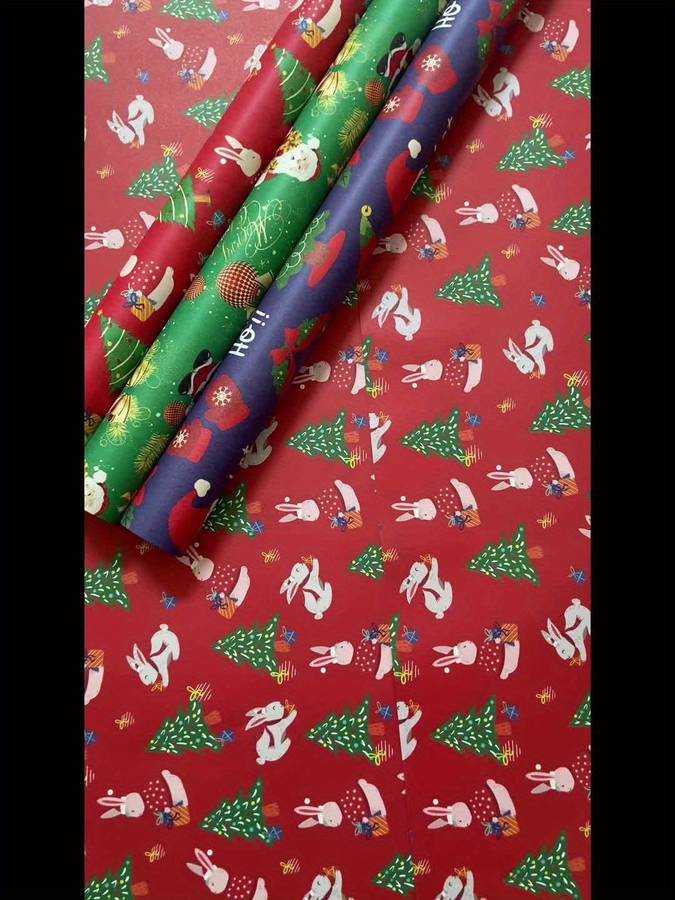 Christmas Decorations Color 10M Green Roll Paper