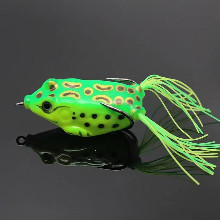 1pc 8g Artificial Soft Frog Shaped Fishing Lure Portable Plastic Minnow Crankbaits For Freshwater