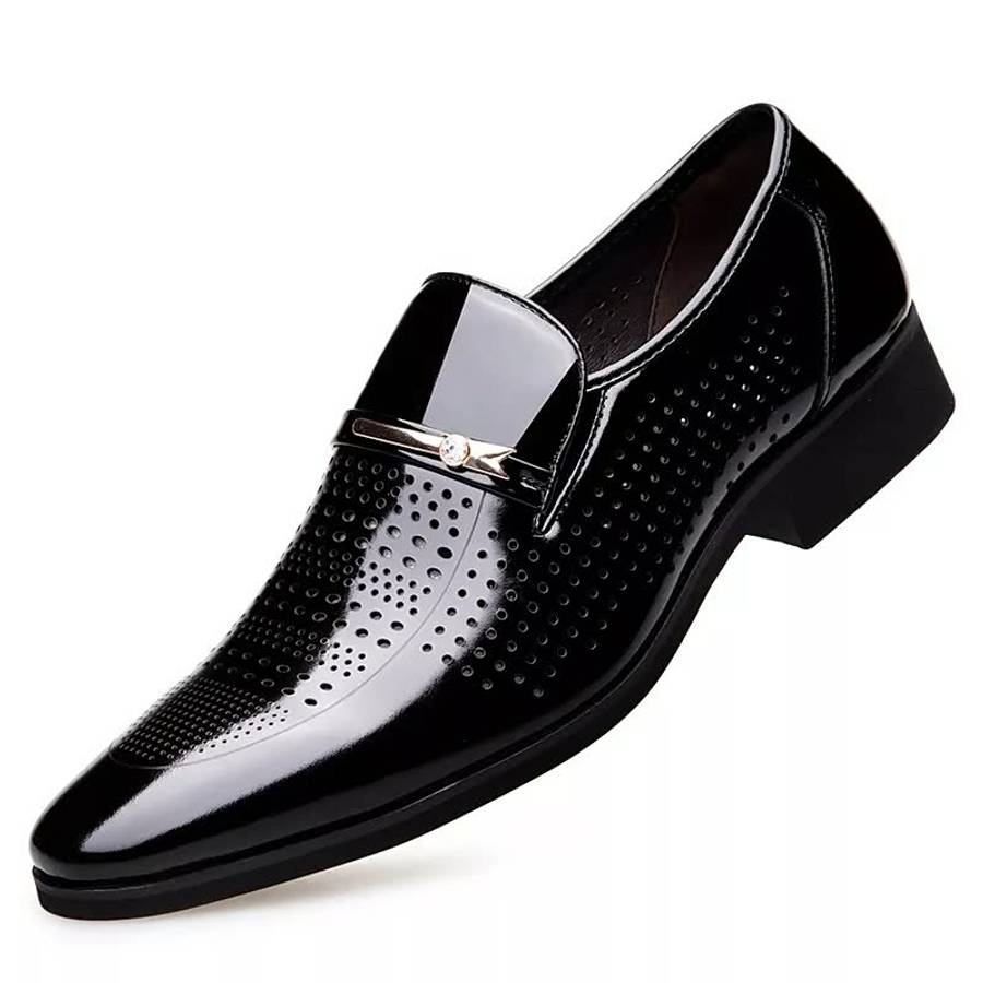 Mens Leather Shoes Color Black Sizeuk 10