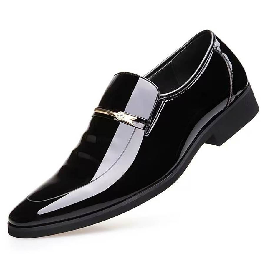 Mens Leather Shoes Color Black Sizeuk 11