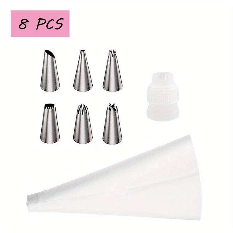 Professional Cake Decorating Head Color Silveryx8