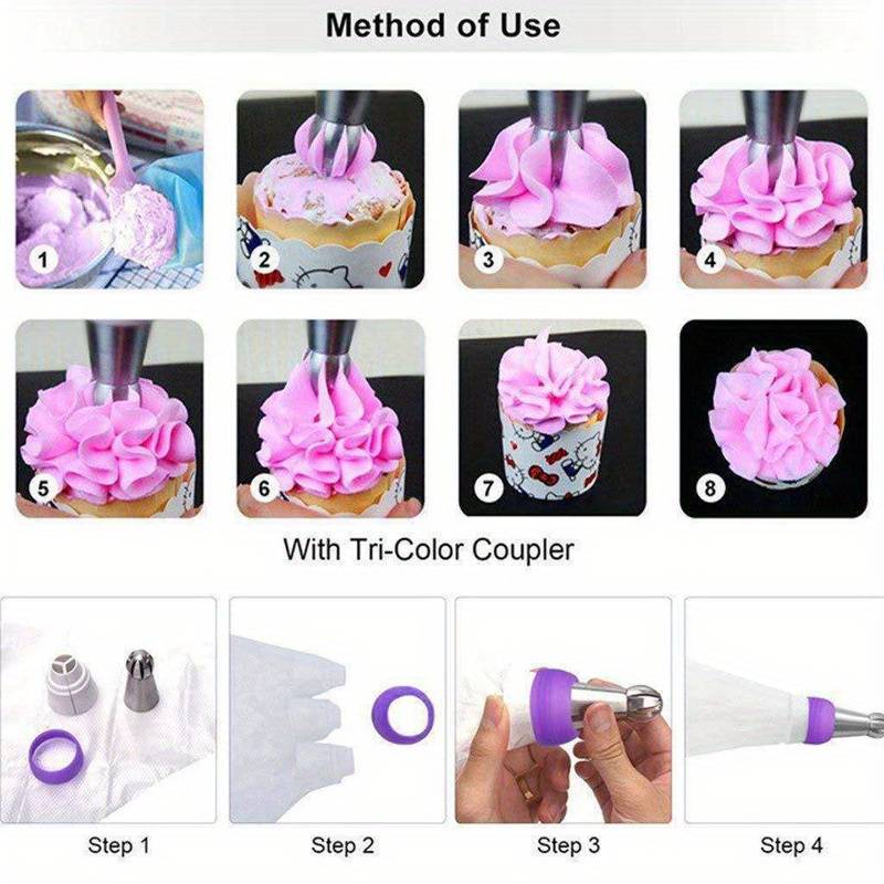 Professional Cake Decorating Head Model Frosted 8 Piece Set
