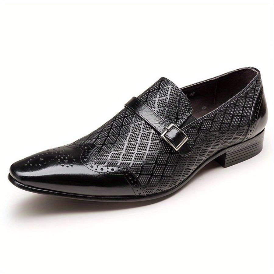 Mens Leather Shoes Color Black Sizeuk 11