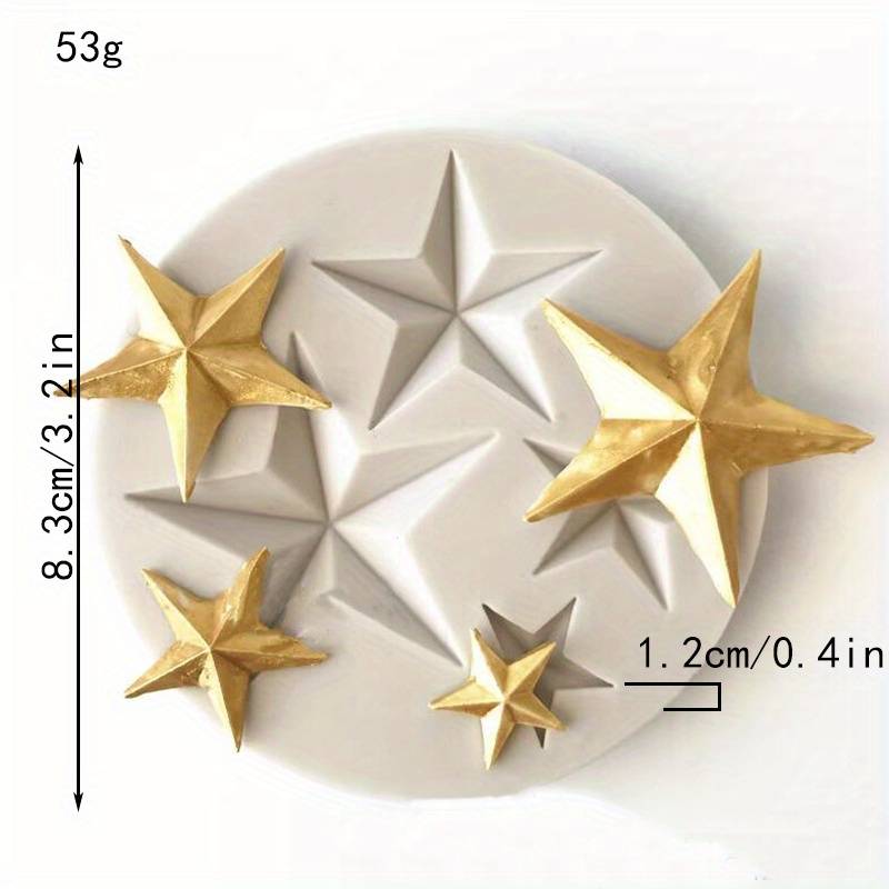 Suitable For Baking Molds Color 4Ps Star Silicone Mold