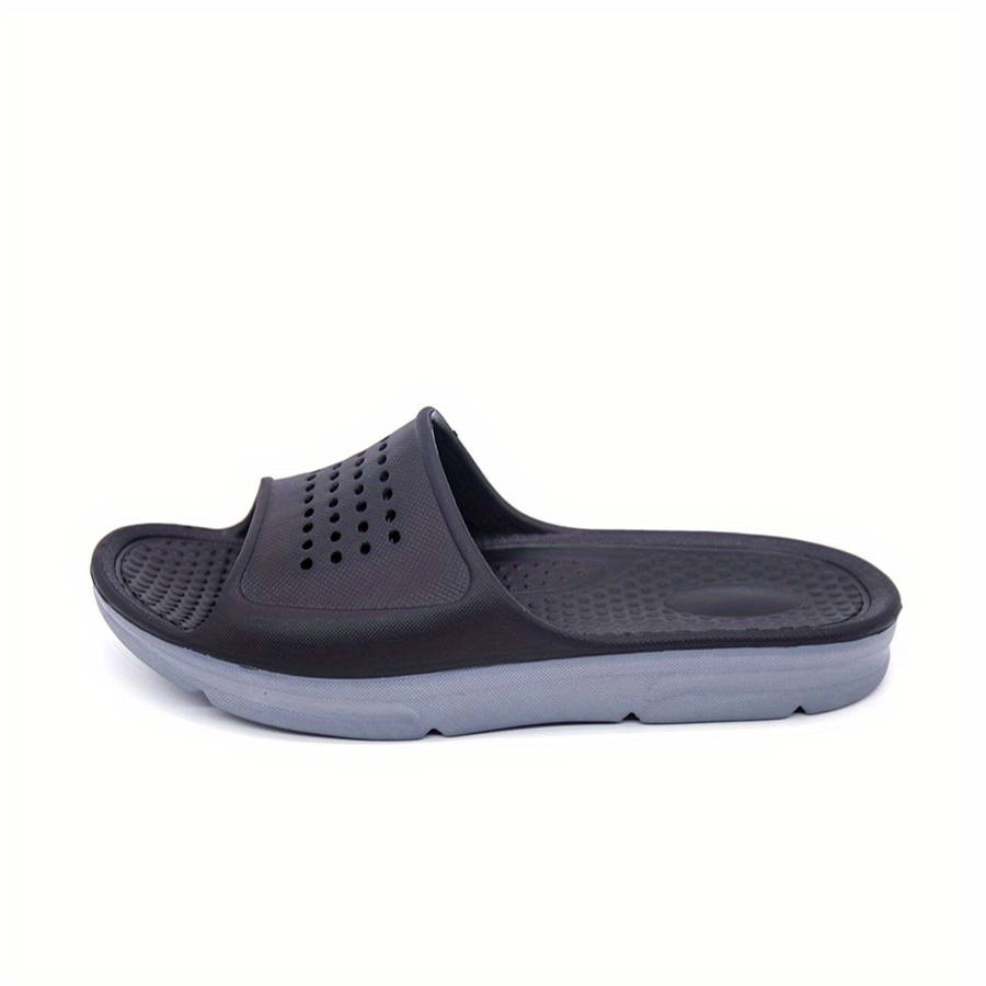 Men Slippers Summer Style Black Size Uk 8