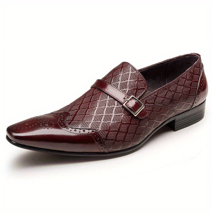 Mens Leather Shoes Color Burgundy Sizeuk 11