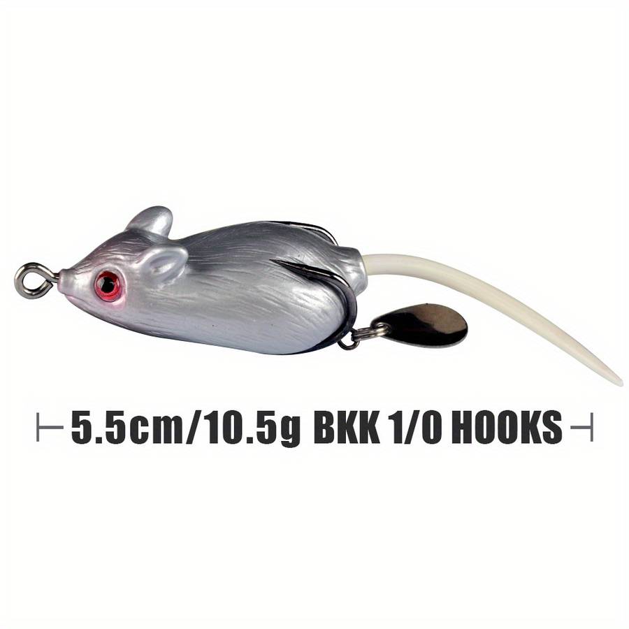 1pc Soft Mouse Shaped Bait Bells Sound Fishing Lure Silicon Artificial Fishing Bait Set Fish