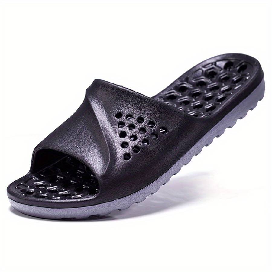 Men Slippers Summer Style Black Size Uk 9.5 To 10