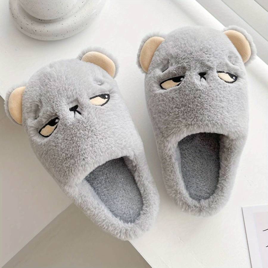 Cotton Slippers Color Grey Sizeuk 5.5-6