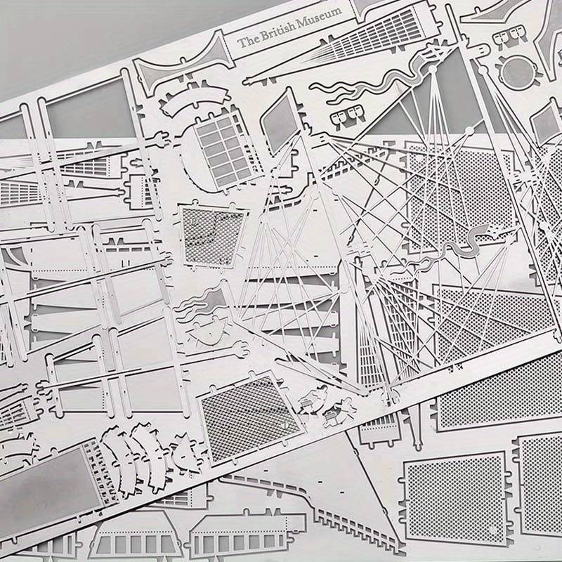 3D Jigsaw Puzzle Model Ship Items Silvery Battleship Hms Victory