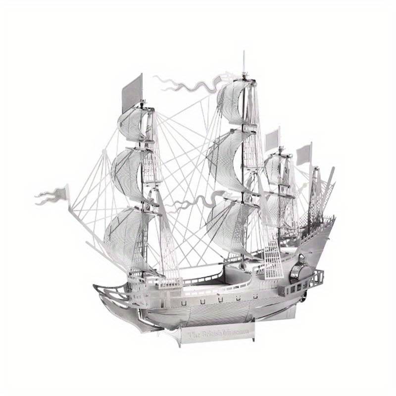 3D Jigsaw Puzzle Model Ship Items Silvery Battleship Hms Victory