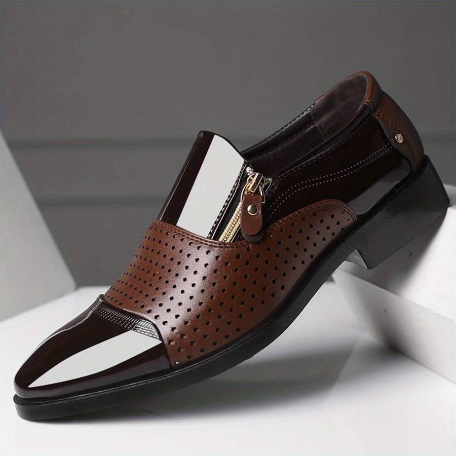 Mens Leather Shoes Color Brick Red Sizeuk 8.5