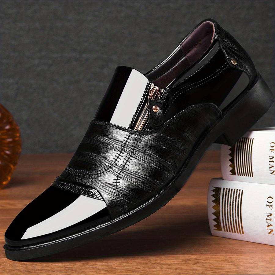 Mens Leather Shoes Color Black Sizeuk 11.5
